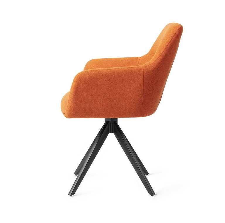 Jesper Home Kinko Tangerine Eetkamerstoel - Turn Black