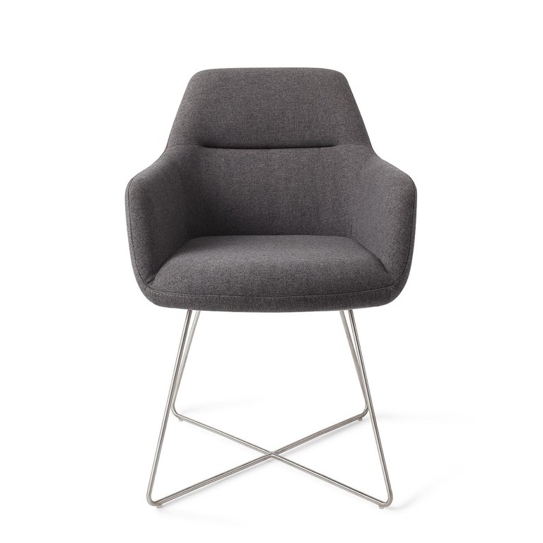 Jesper Home Kinko Shadow Dining Chair - Cross Steel