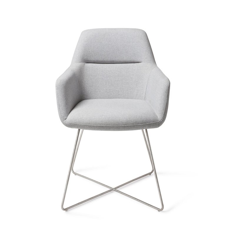Jesper Home Kinko Dining Chair - Cloud, Cross Steel