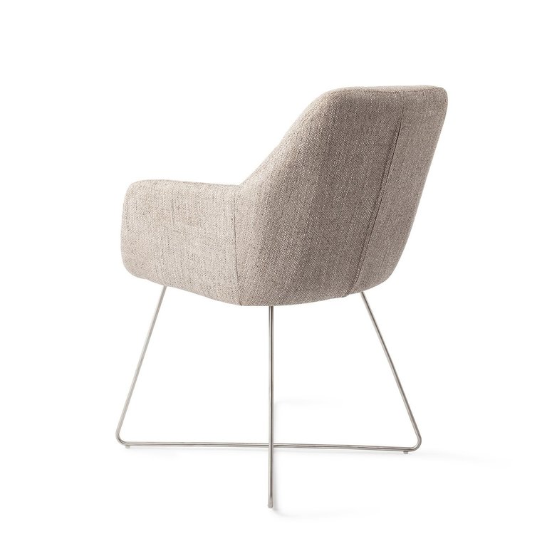 Jesper Home Noto Biscuit Beach Dining Chair - Cross Steel