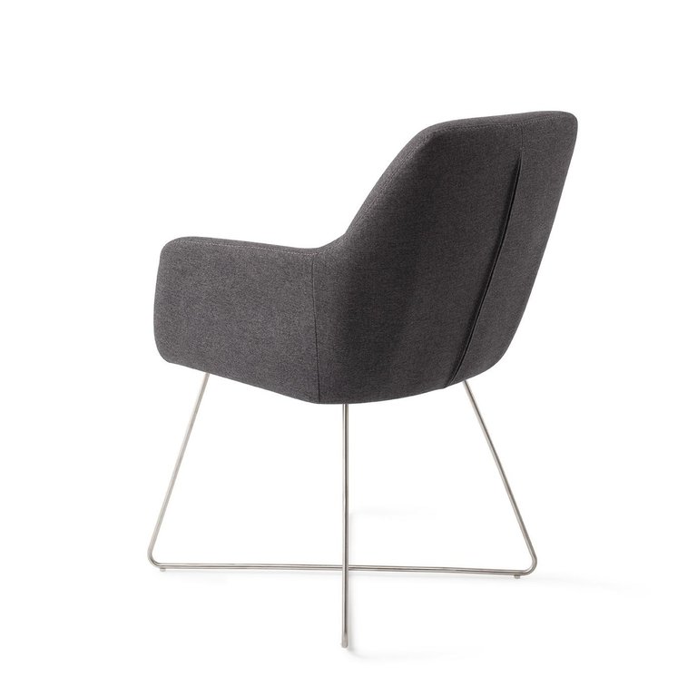 Jesper Home Kinko Dining Chair - Shadow, Cross Steel