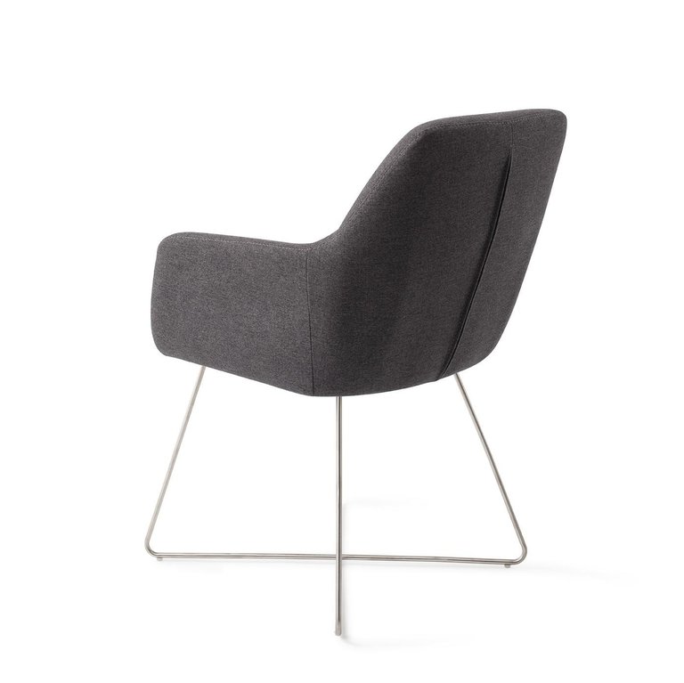 Jesper Home Kinko Shadow Dining Chair - Cross Steel