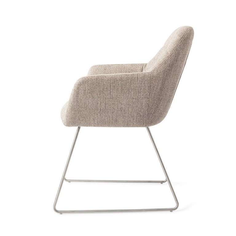 Jesper Home Yanai Biscuit Beach Dining Chair - Slide Steel