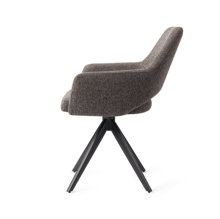 Jesper Home Yanai Amazing Grey Dining Chair - Turn Black