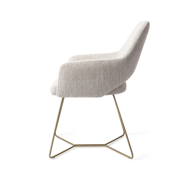 Jesper Home Yanai Pigeon Dining Chair - Beehive Gold