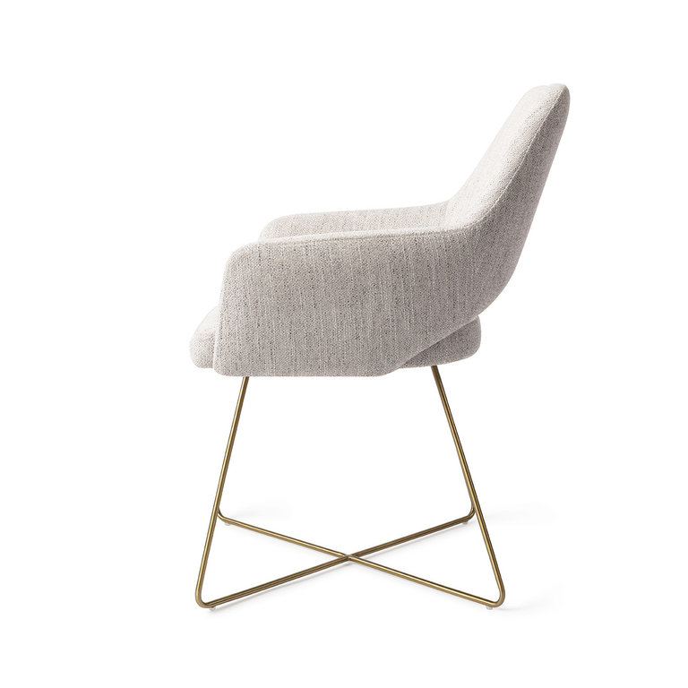 Jesper Home Yanai Pigeon Dining Chair - Cross Gold