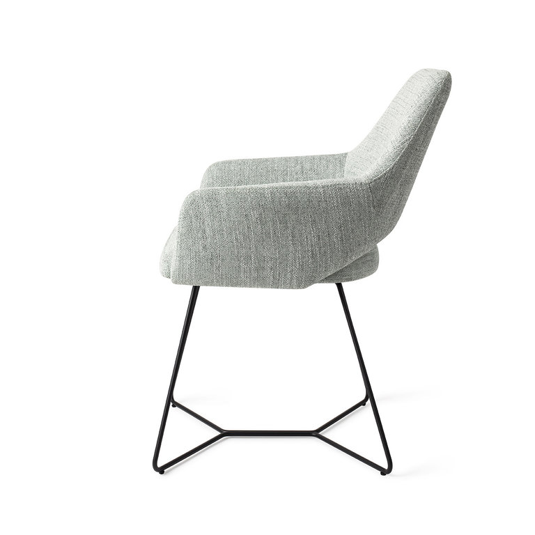 Jesper Home Yanai Soft Sage Dining Chair - Beehive Black