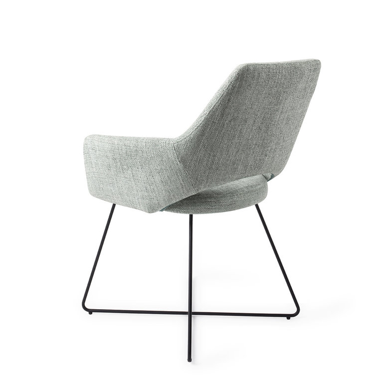 Jesper Home Yanai Soft Sage Dining Chair - Cross Black