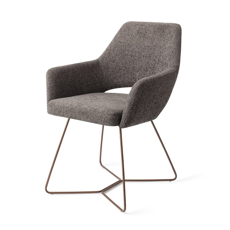 Jesper Home Yanai Amazing Grey Dining Chair - Beehive Rose