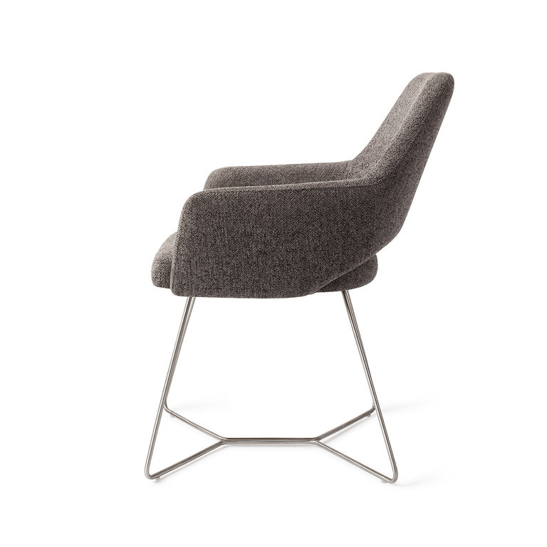 Jesper Home Yanai Amazing Grey Eetkamerstoel - Beehive Steel