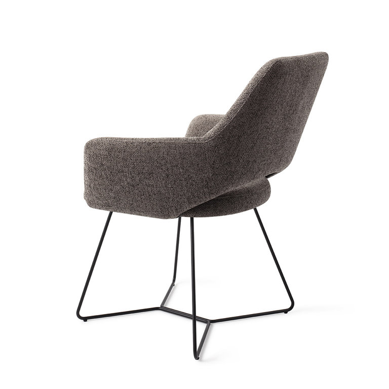 Jesper Home Yanai Amazing Grey Dining Chair - Beehive Black