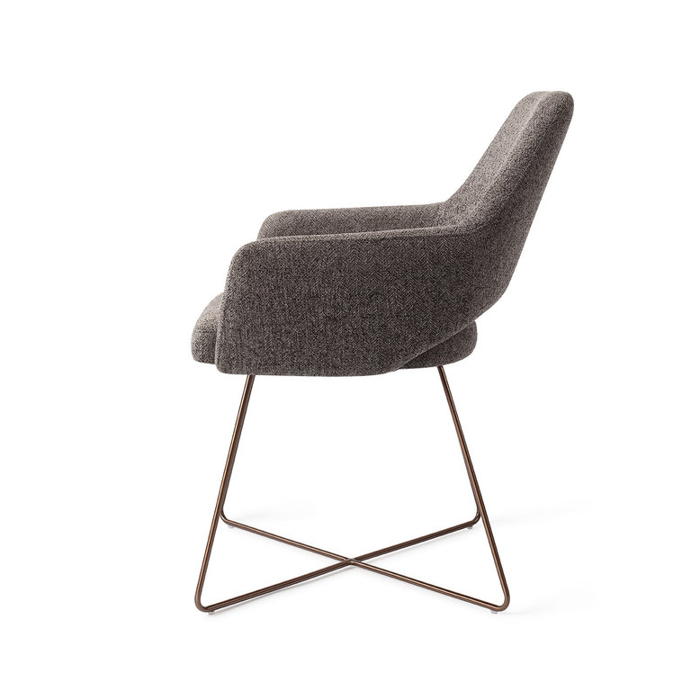 Jesper Home Yanai Amazing Grey Dining Chair - Cross Rose