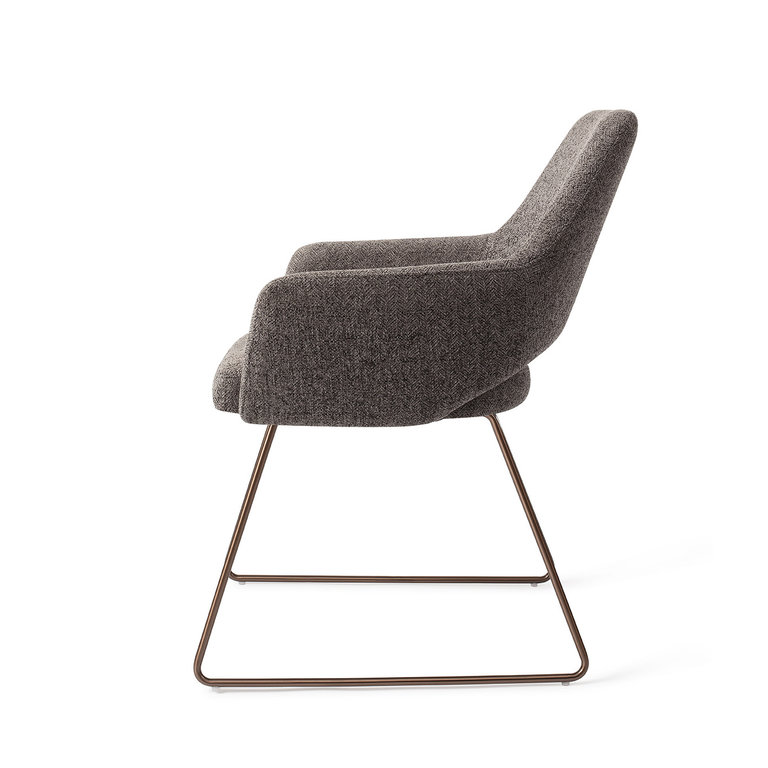 Jesper Home Yanai Dining Chair - Amazing Grey, Slide Rose