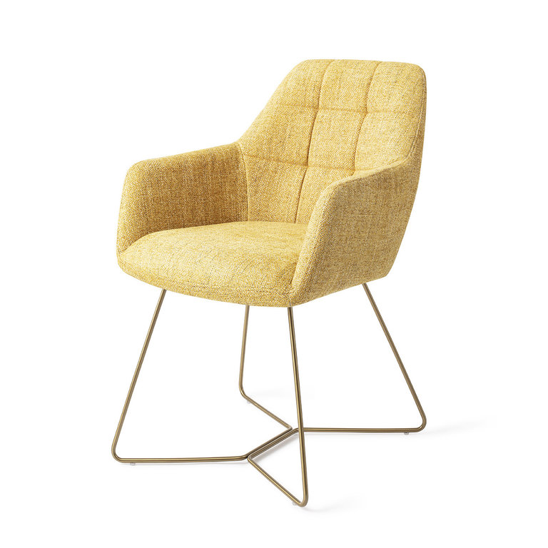 Jesper Home Noto Bumble Bee Dining Chair - Beehive Gold