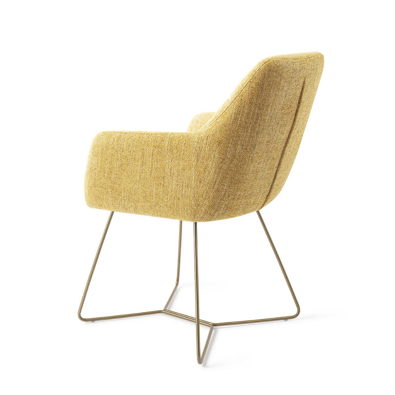 Jesper Home Noto Bumble Bee Dining Chair - Beehive Gold