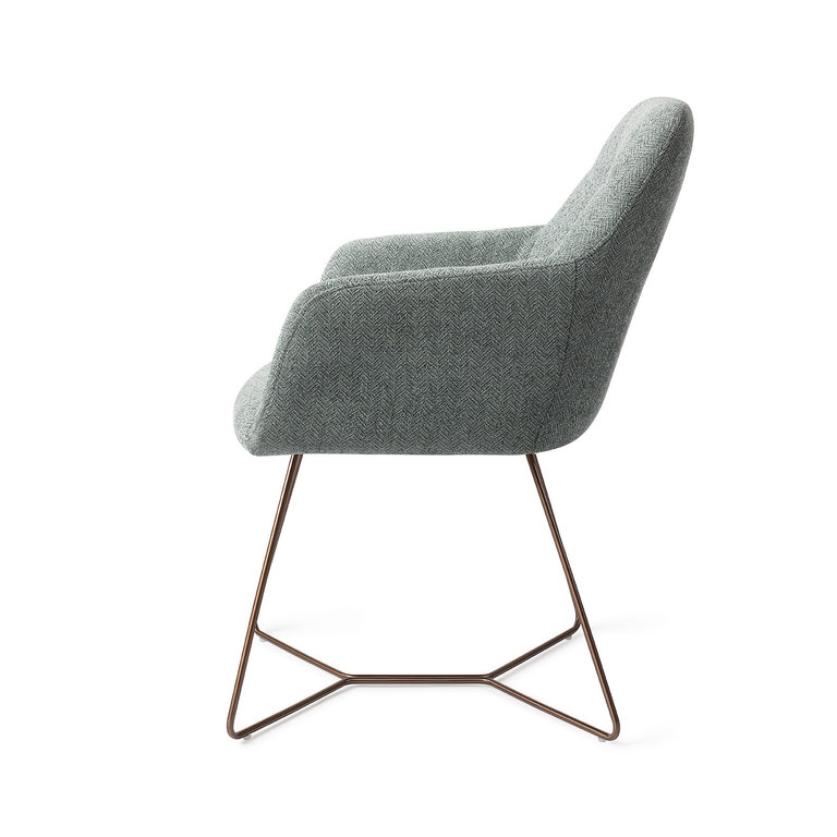 Jesper Home Noto Dining Chair - Real Teal, Beehive Rose