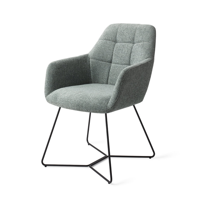 Jesper Home Noto Real Teal Dining Chair - Beehive Black