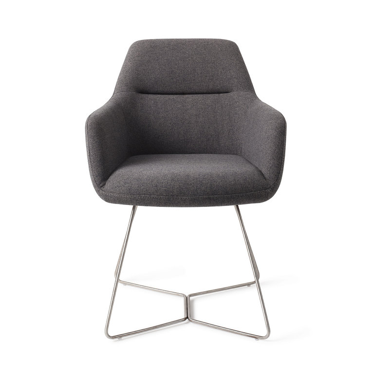 Jesper Home Kinko Dining Chair - Shadow, Beehive Steel