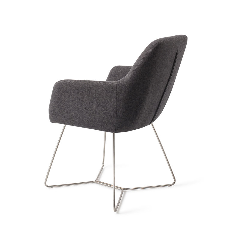 Jesper Home Kinko Shadow Dining Chair - Beehive Steel