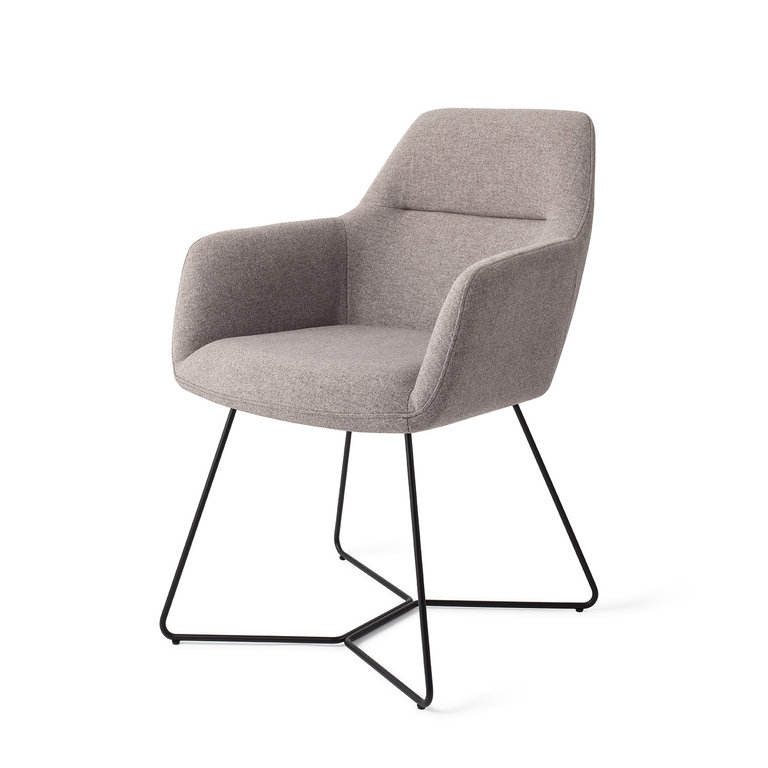 Jesper Home Kinko Earl Grey Dining Chair - Beehive Black