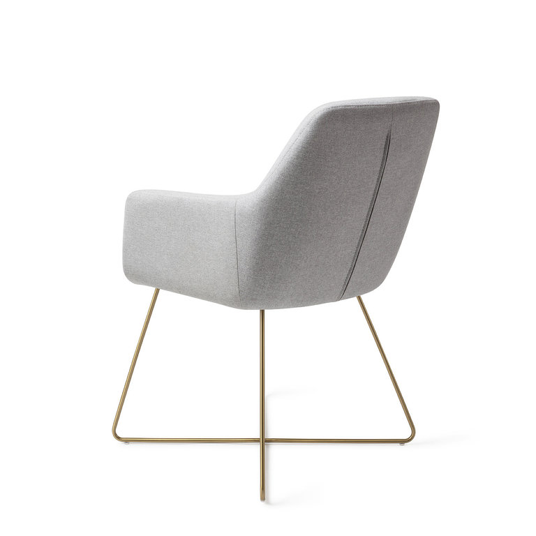 Jesper Home Kinko Dining Chair - Cloud, Cross Gold