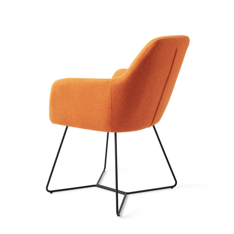 Jesper Home Kinko Tangerine Dining Chair - Beehive Black