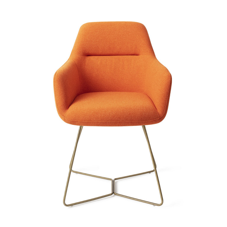 Jesper Home Kinko Tangerine Dining Chair - Beehive Gold