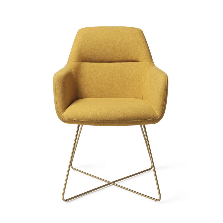 Jesper Home Kinko Dijon Dining Chair - Cross Gold