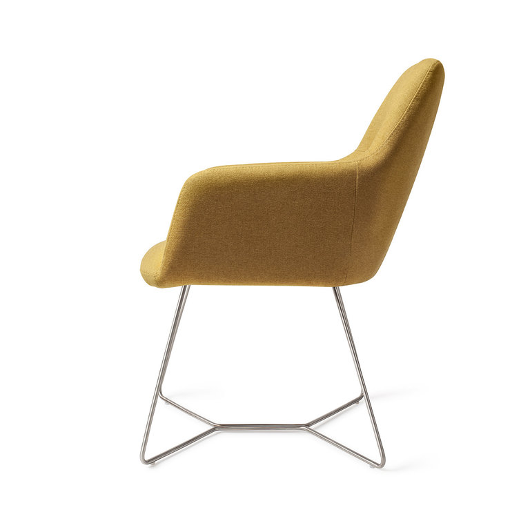 Jesper Home Kinko Dijon Dining Chair - Beehive Steel