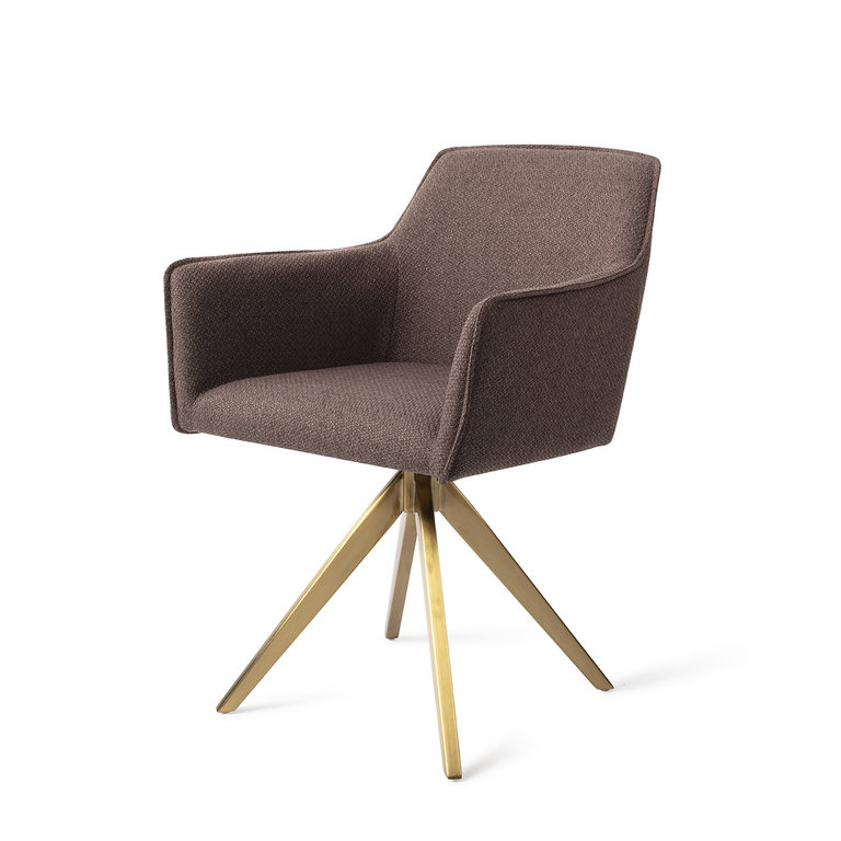 Jesper Home Hofu Potters Clay Dining Chair - Turn Gold