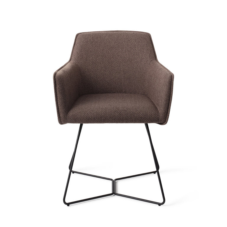 Jesper Home Hofu Dining Chair - Potters Clay, Beehive Black