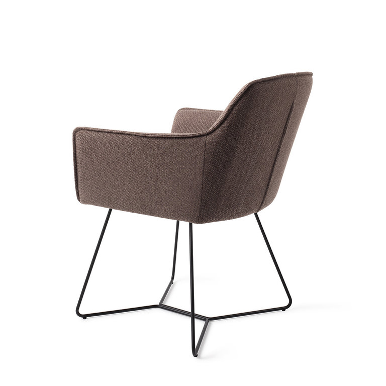 Jesper Home Hofu Dining Chair - Potters Clay, Beehive Black