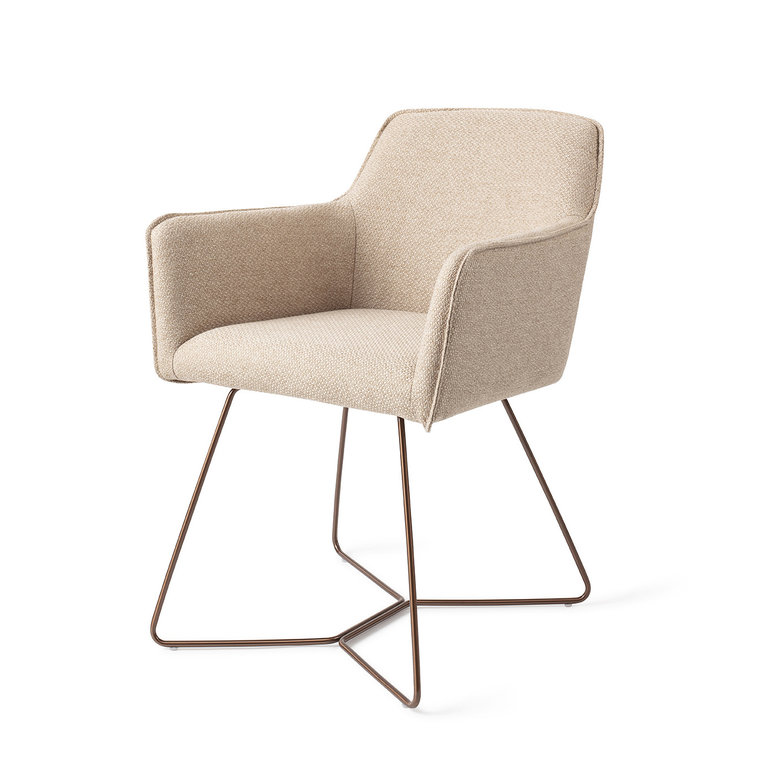 Jesper Home Hofu Wild Walnut Dining Chair - Beehive Rose