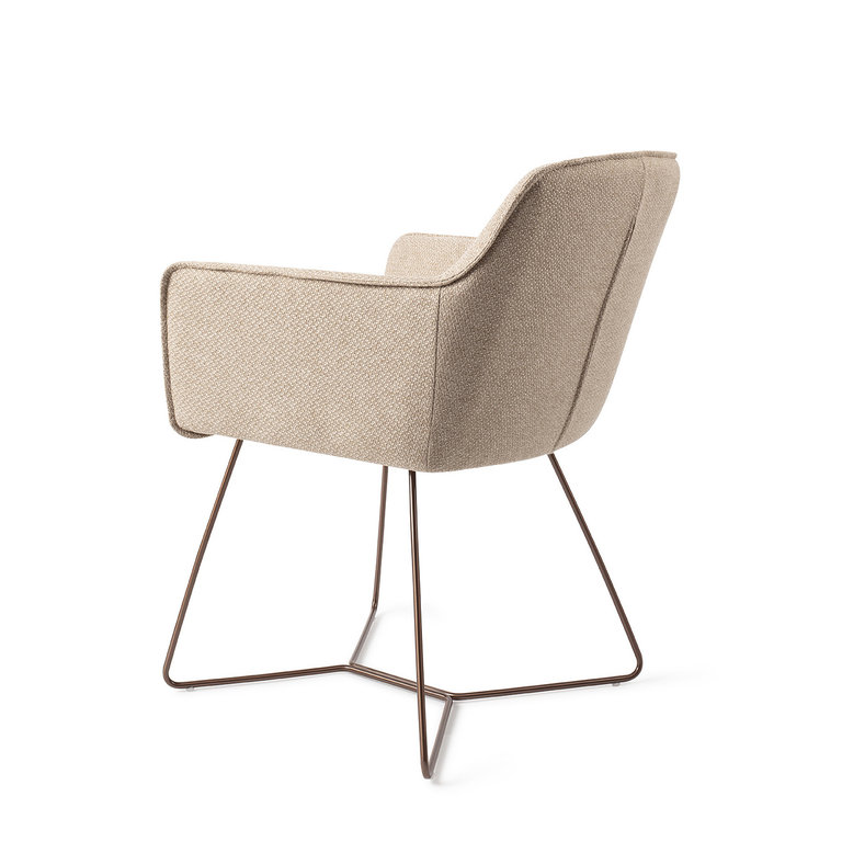 Jesper Home Hofu Wild Walnut Dining Chair - Beehive Rose