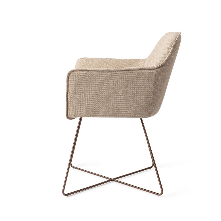 Jesper Home Hofu Wild Walnut Dining Chair - Cross Rose