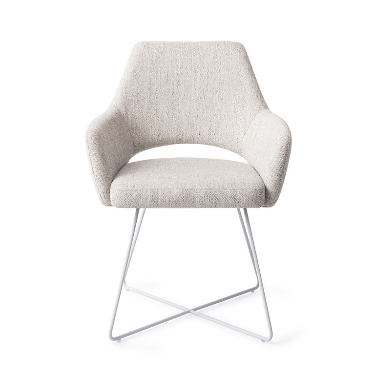 Jesper Home Yanai Pigeon Dining Chair - Cross White