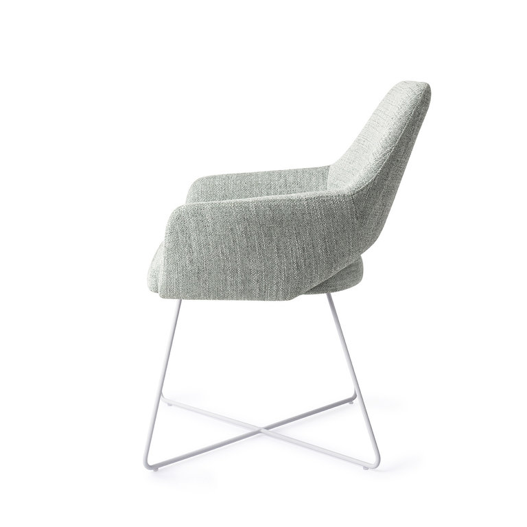 Jesper Home Yanai Soft Sage Dining Chair - Cross White