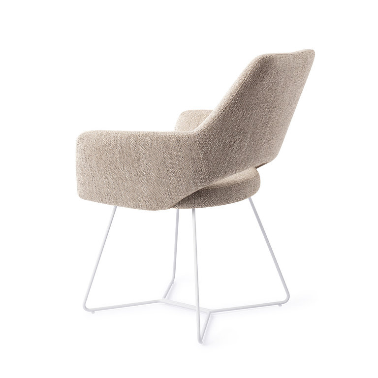 Jesper Home Yanai Biscuit Beach Dining Chair - Beehive White
