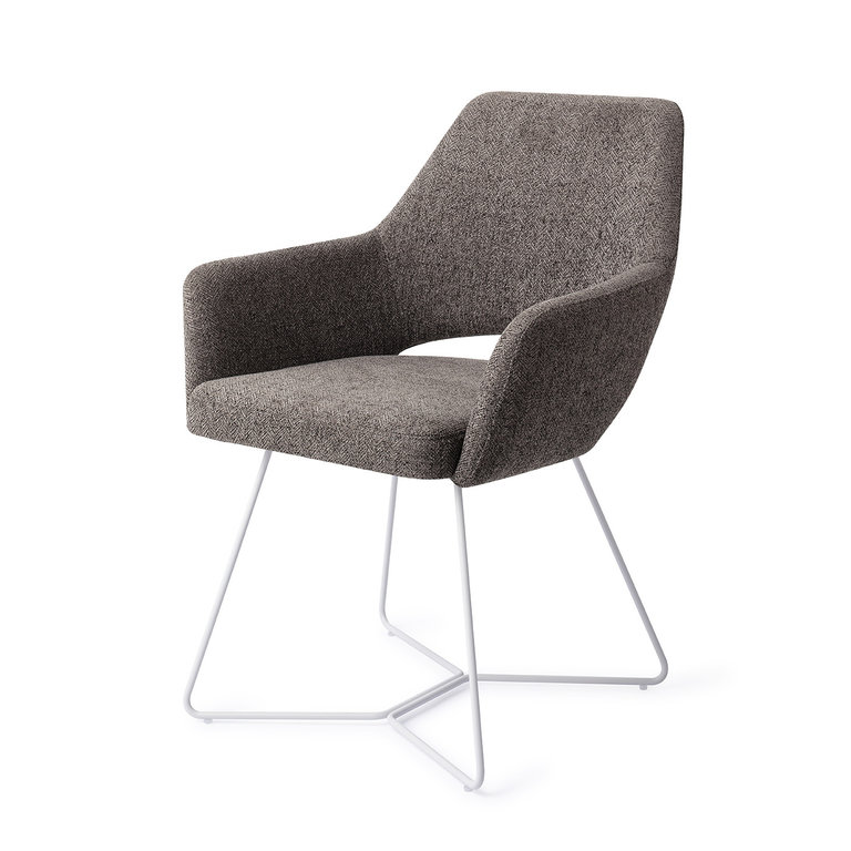 Jesper Home Yanai Amazing Grey Dining Chair - Beehive White