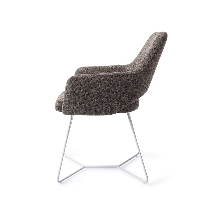 Jesper Home Yanai Amazing Grey Dining Chair - Beehive White