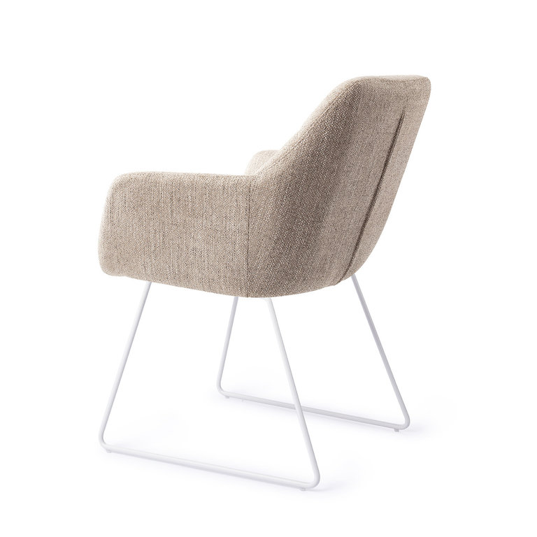 Jesper Home Noto Biscuit Beach Dining Chair - Slide White