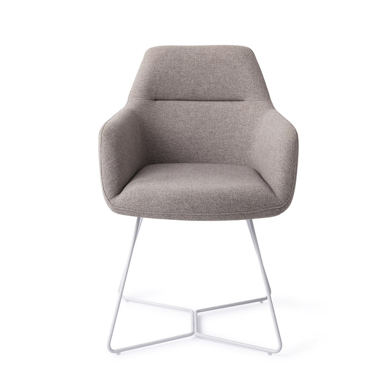 Jesper Home Kinko Earl Grey Dining Chair - Beehive White