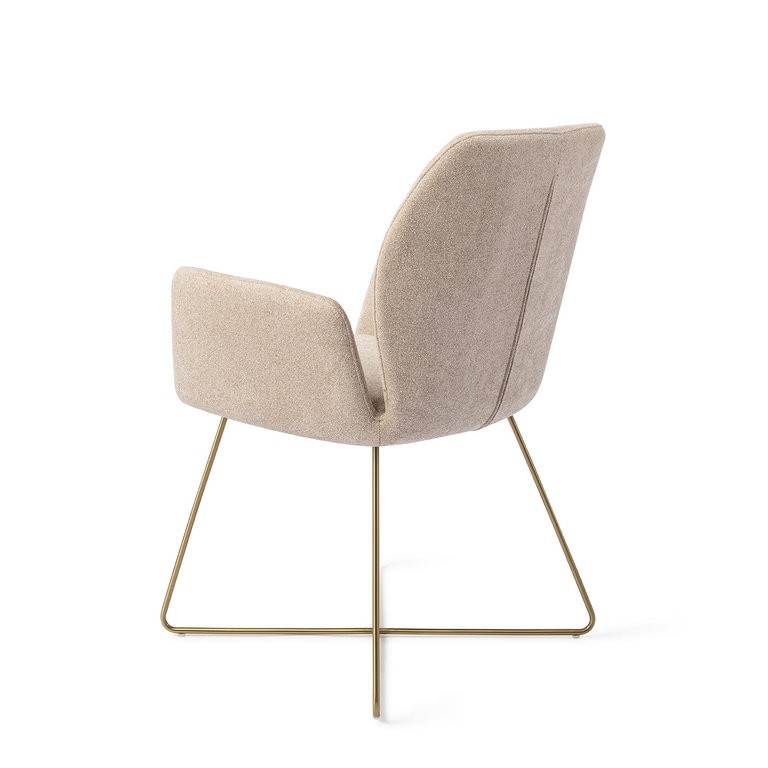 Jesper Home Misaki Funky Fudge Dining Chair - Cross Gold