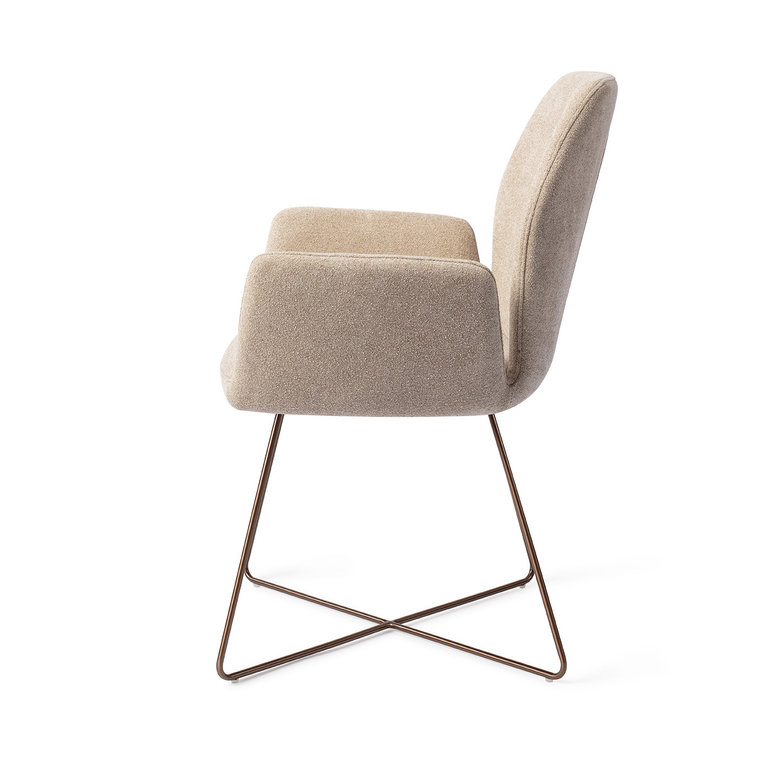 Jesper Home Misaki Funky Fudge Dining Chair - Cross Rose