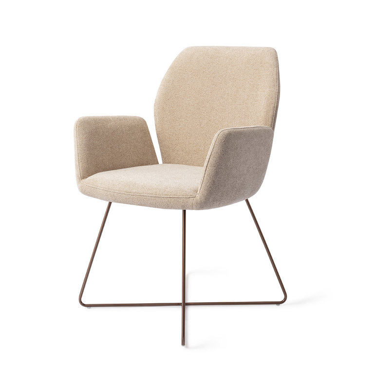 Jesper Home Misaki Funky Fudge Dining Chair - Cross Rose