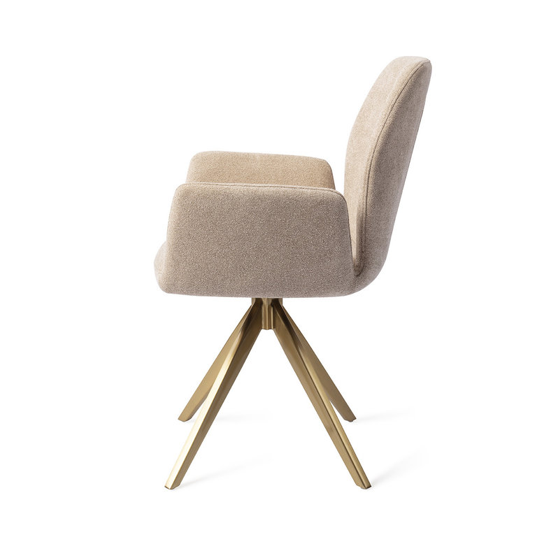 Jesper Home Misaki Funky Fudge Dining Chair - Turn Gold