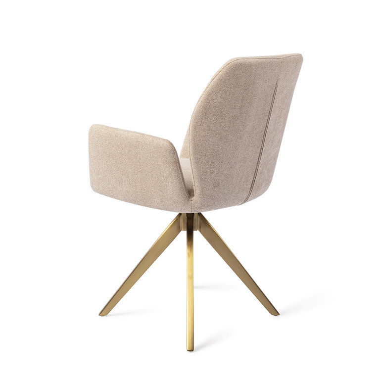 Jesper Home Misaki Funky Fudge Dining Chair - Turn Gold