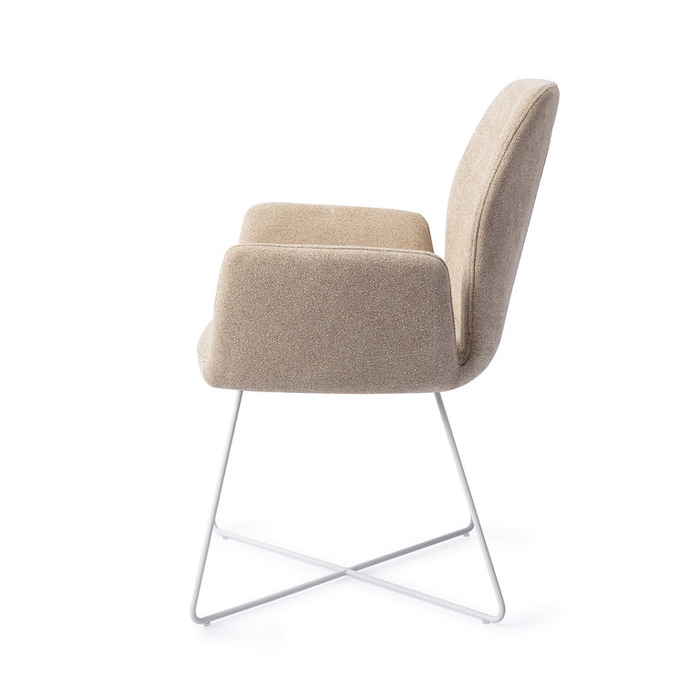 Jesper Home Misaki Funky Fudge Dining Chair - Cross White