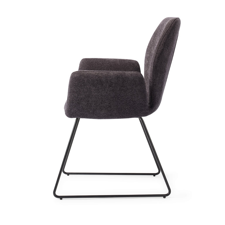 Jesper Home Misaki Almost Black Dining Chair - Slide Black