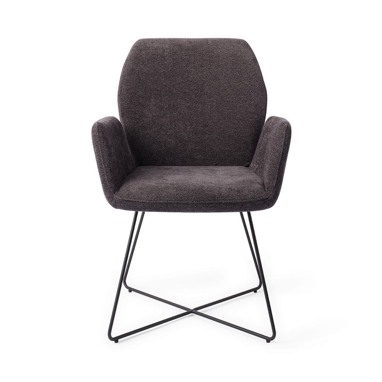 Jesper Home Misaki Almost Black Dining Chair - Cross Black